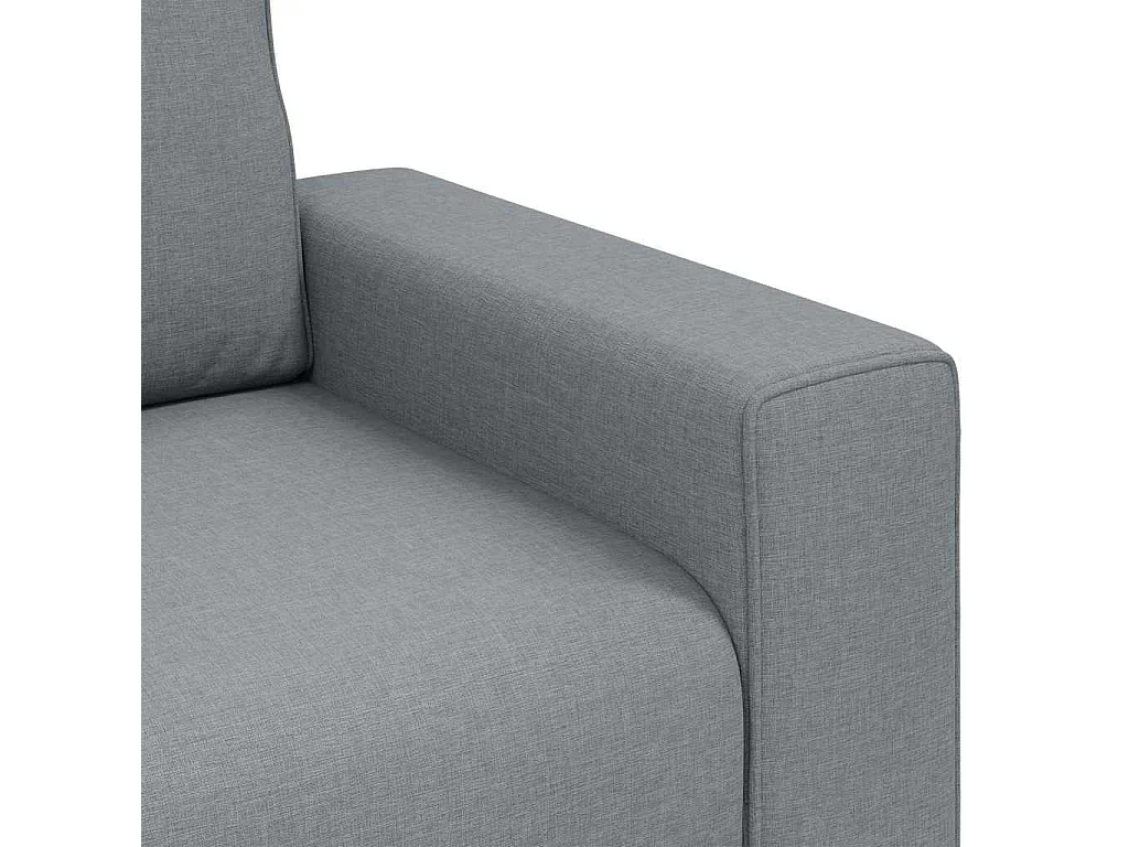 Divano con cuscino Tessuto grigio chiaro 100 x 77 x 82 cm