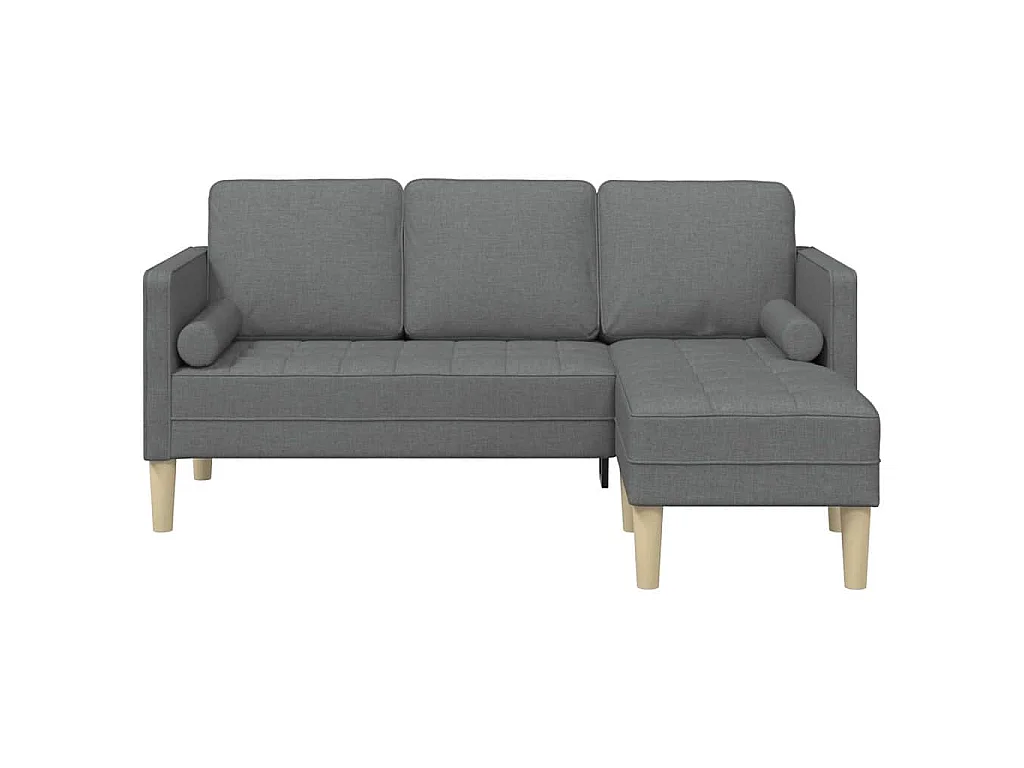 Set divano grigio scuro 173 x 131 x 67 cm tessuto