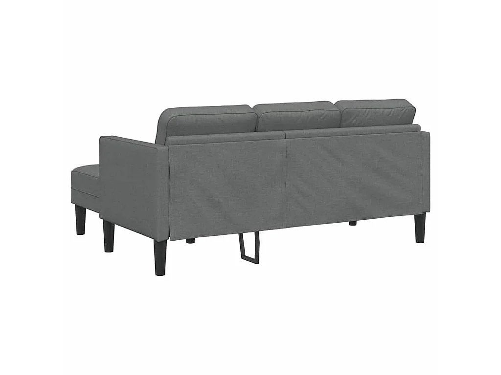 Set divano grigio scuro 173 x 131 x 67 cm tessuto