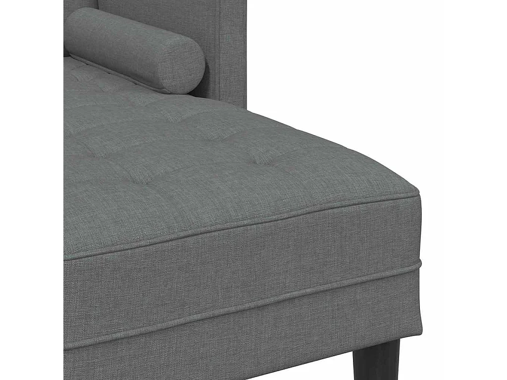 Set divano grigio scuro 173 x 131 x 67 cm tessuto