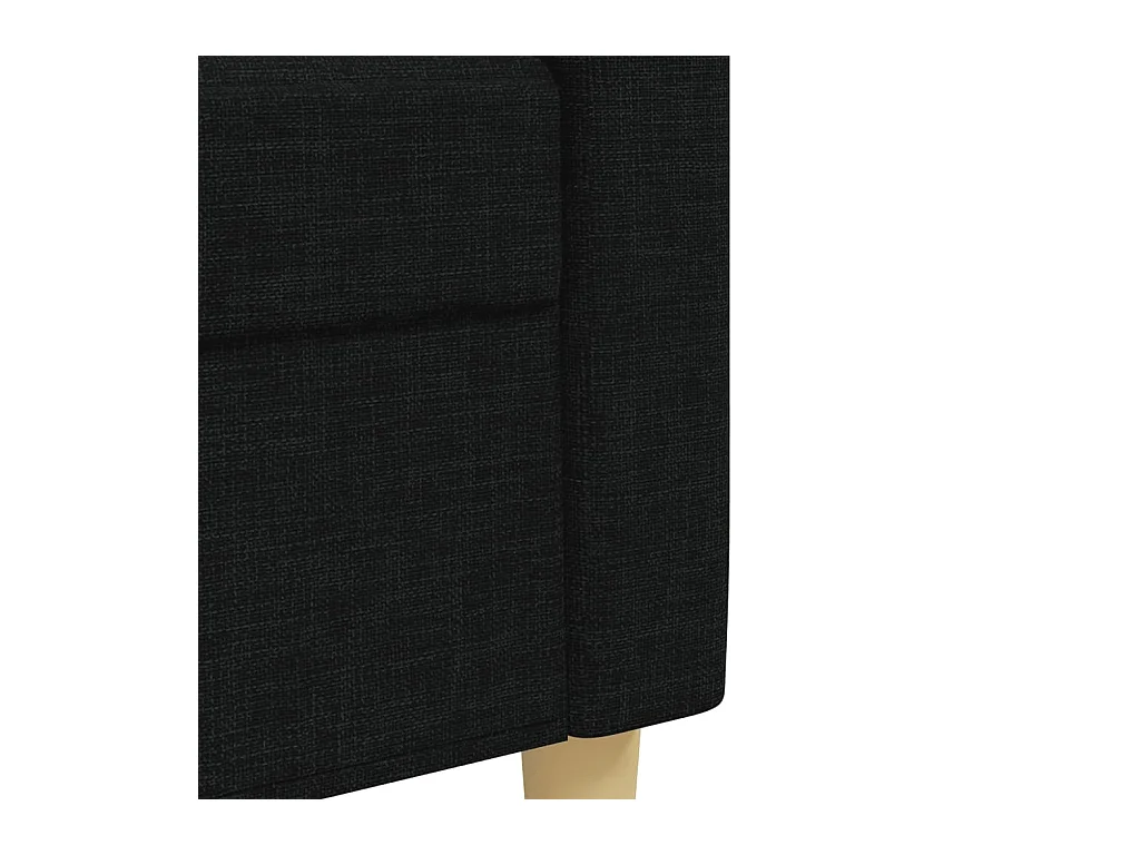 Conjunto de sofá de 3 piezas de tela negra