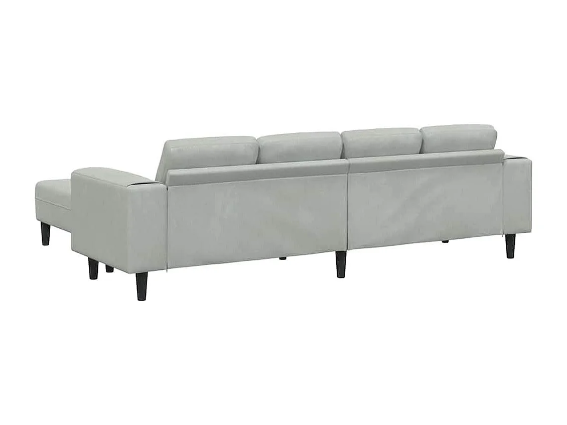 Ensemble de Canapés 3 pcs Gris clair Velours