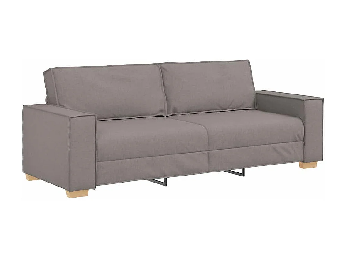 3-zitsbank met Taupe kussen 220 x 78 x 84 cm stof