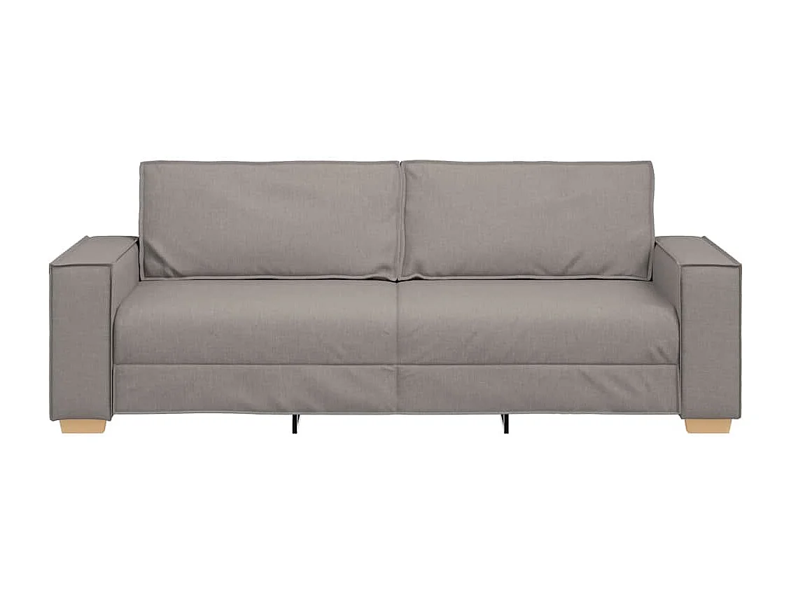 3-zitsbank met Taupe kussen 220 x 78 x 84 cm stof