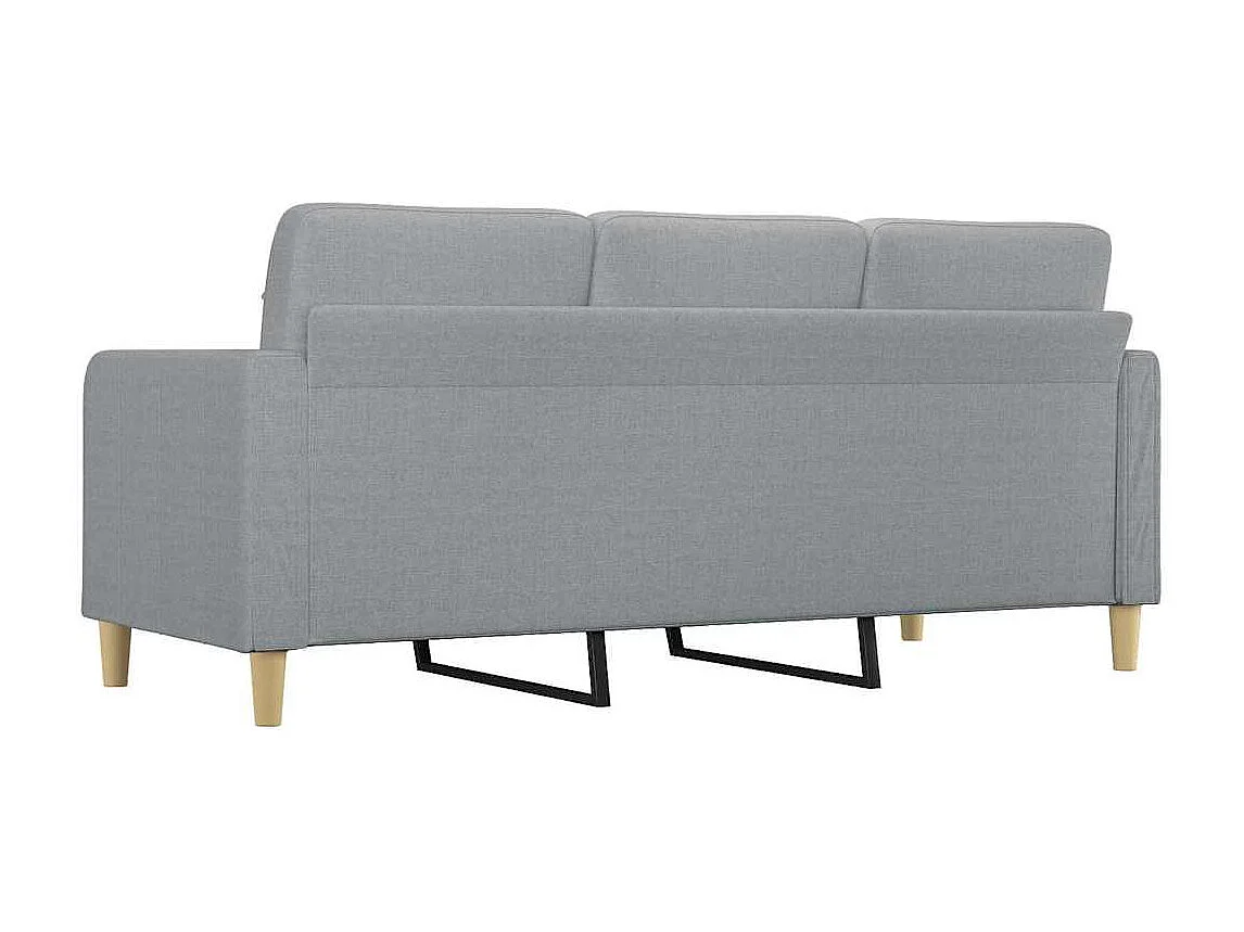 3-zitsbank Lichtgrijs 180 cm Stof