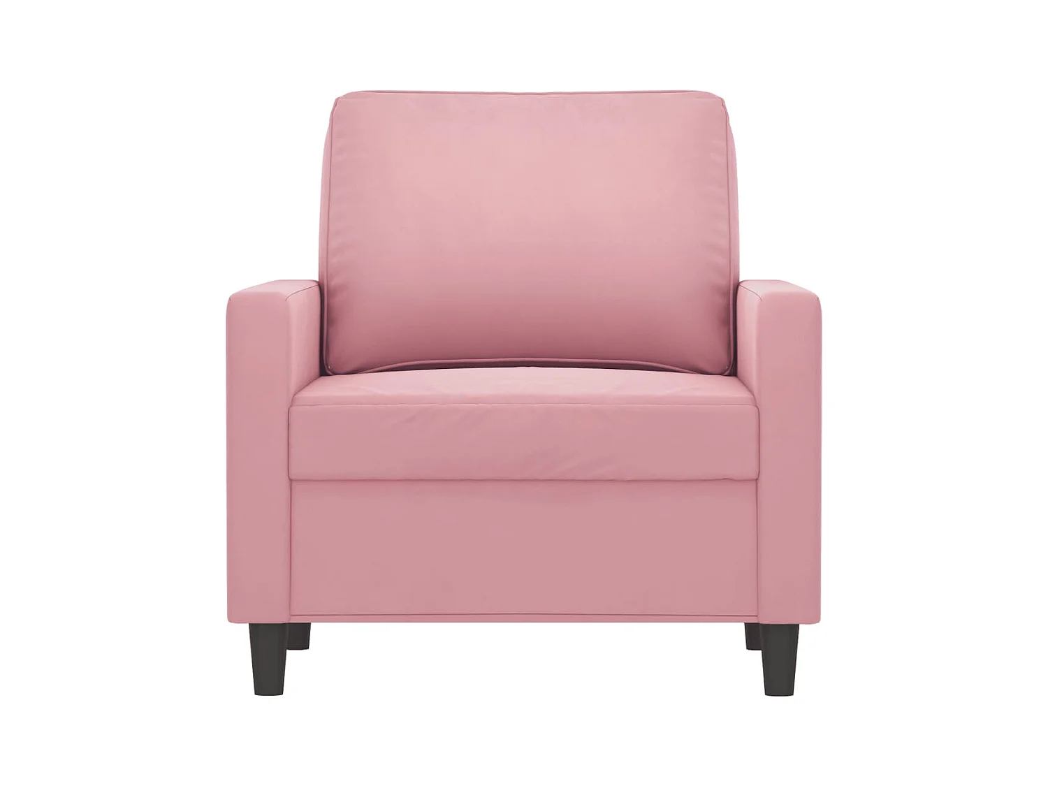 Roze fauteuil 60 cm fluweel