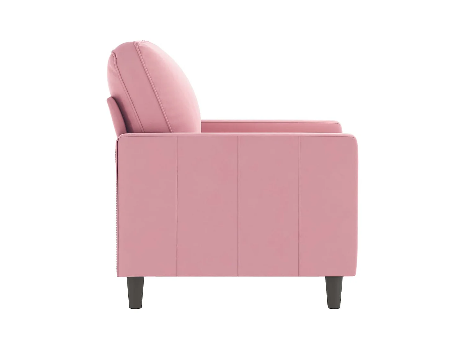 Roze fauteuil 60 cm fluweel
