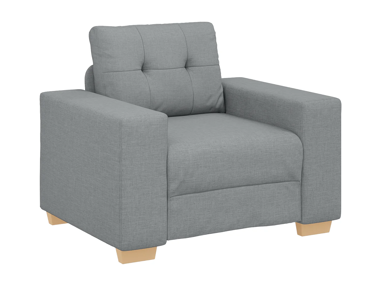 Ensemble de Canapés avec coussin avec oreiller 3 pcs Gris tissu