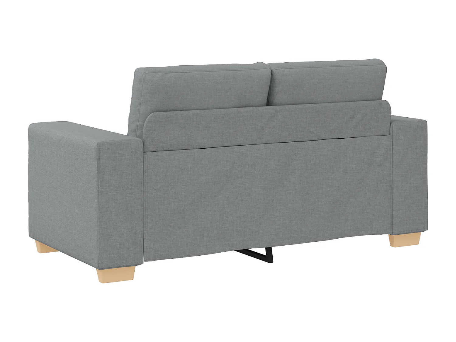 Ensemble de Canapés avec coussin avec oreiller 3 pcs Gris tissu