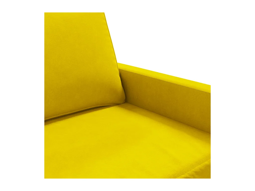 3-Sitzer-Sofa Gelb 180 cm Samt