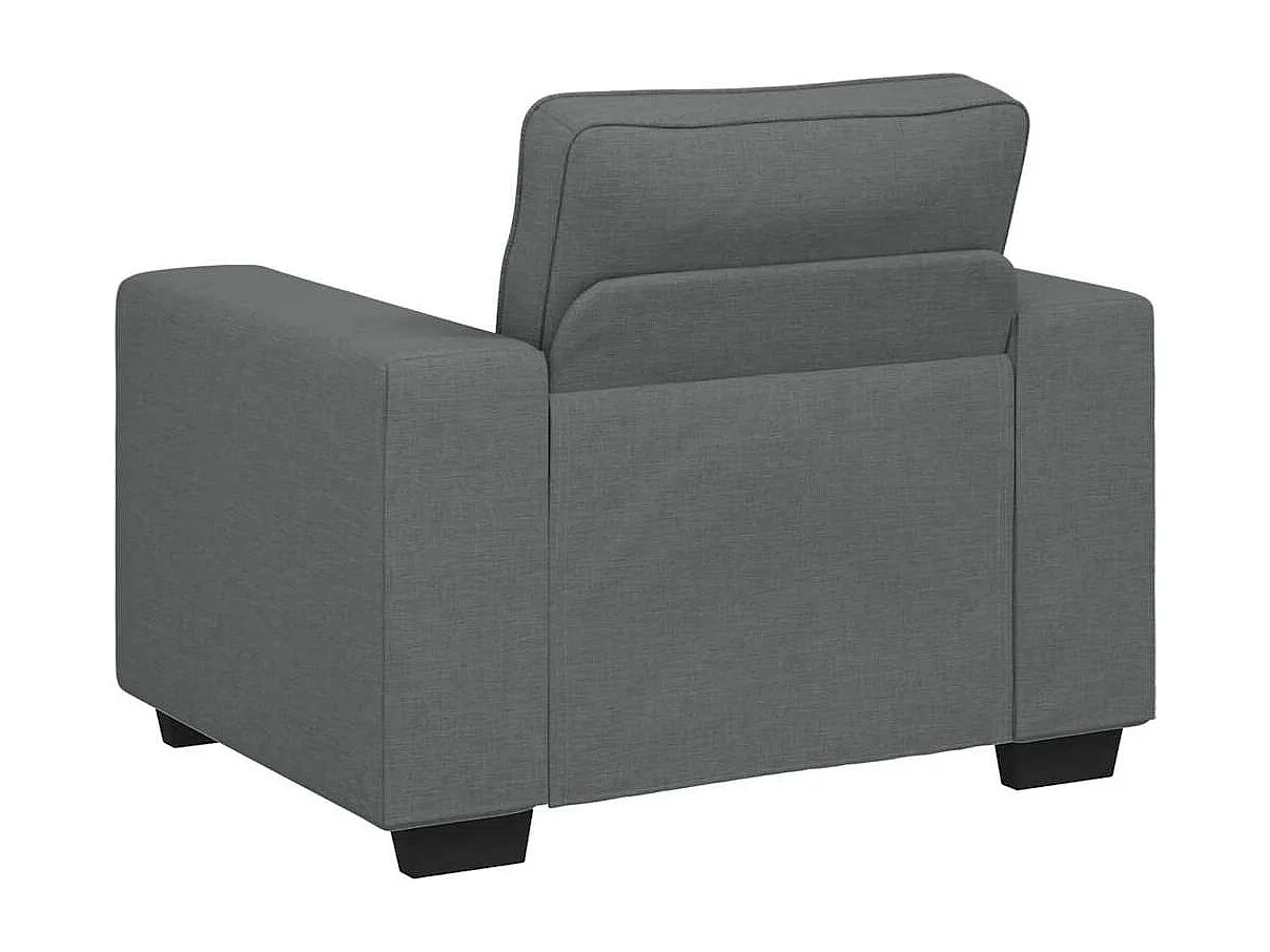 Donkergrijze stoffen fauteuil 60 cm