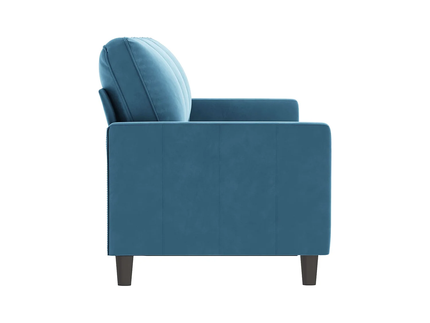 3-Sitzer-Sofa Blau 180 cm Samt