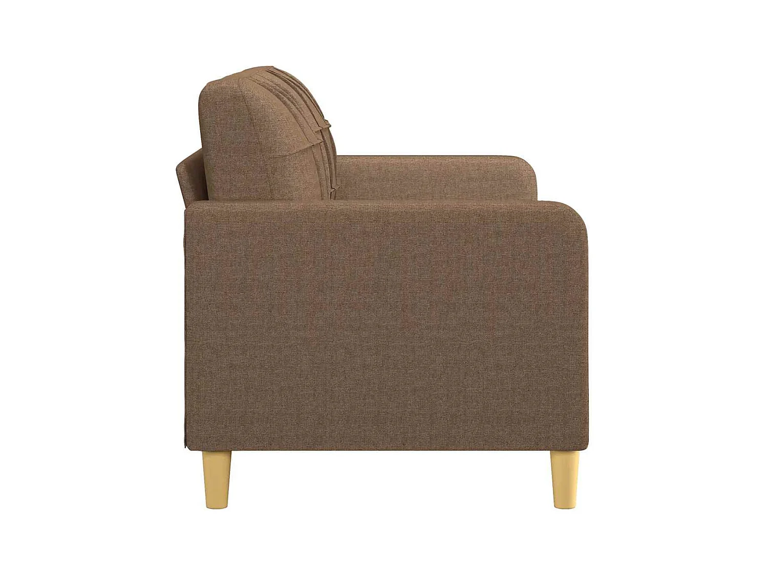 2-Sitzer-Sofa Braun 140 cm Stoff