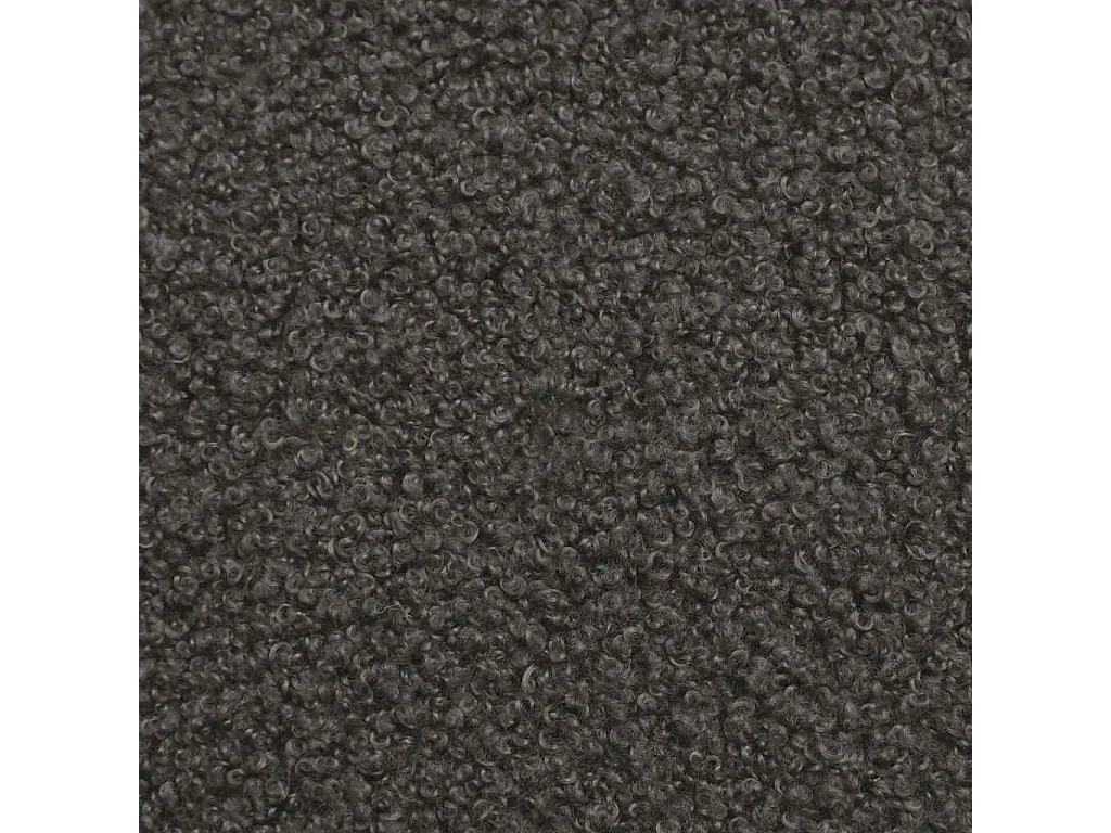Canapé modulaire sans accoudoirs Gris foncé 55 cm Tissu bouclé aspect laine