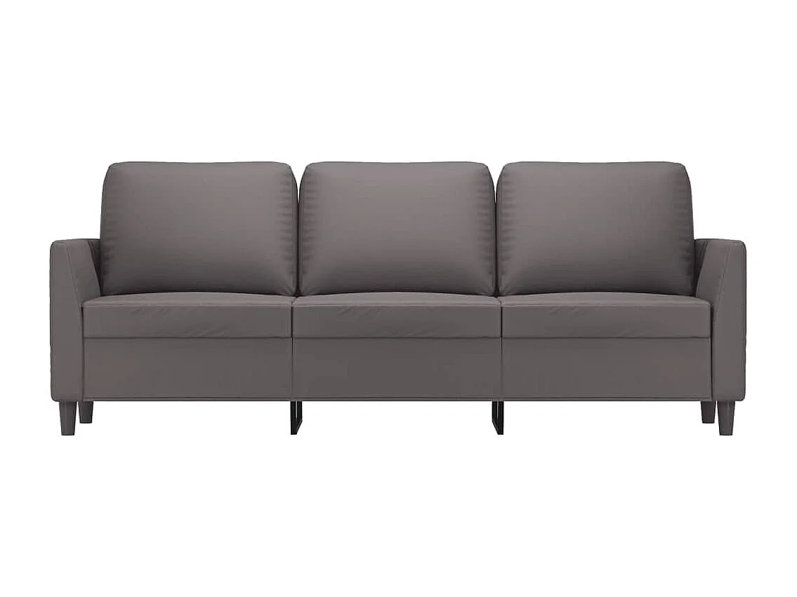 3-zitsbank Grijs 180 cm Kunstleer