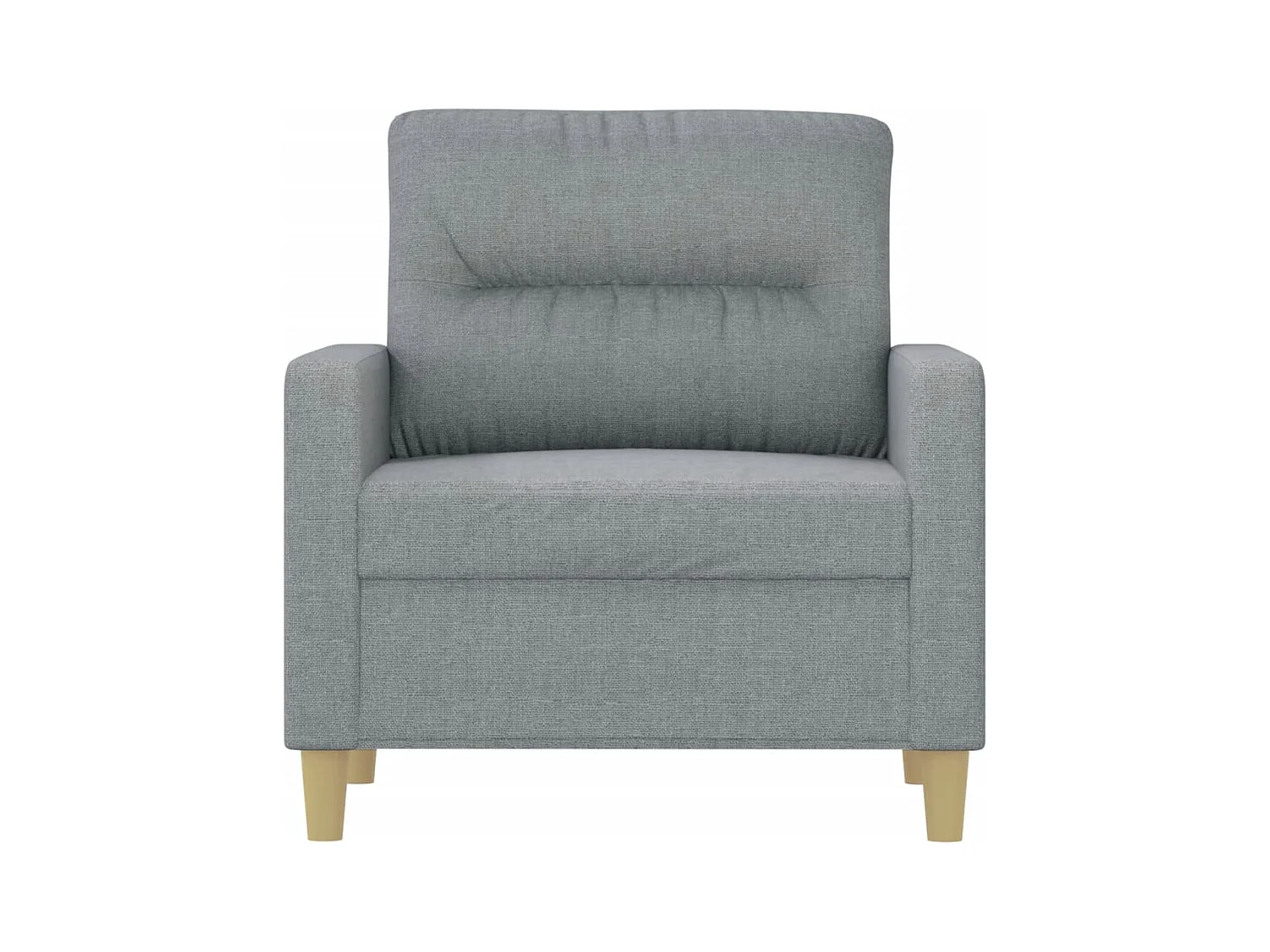 Fauteuil Gris clair 60 cm Tissu