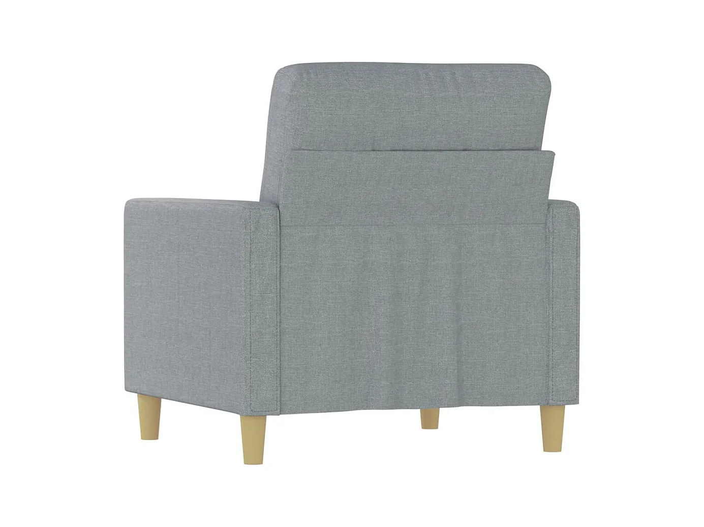 Fauteuil Gris clair 60 cm Tissu