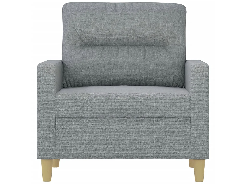 Fauteuil Gris clair 60 cm Tissu