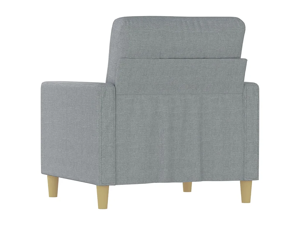 Fauteuil Gris clair 60 cm Tissu