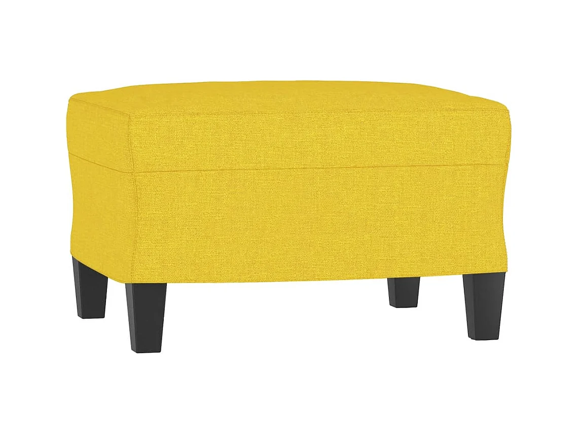 Set di divani 3 pezzi in tessuto giallo chiaro