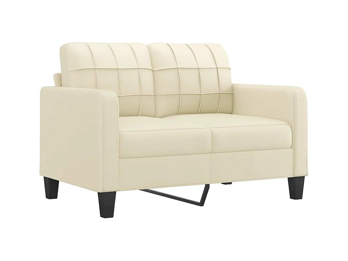 2-zitsbank Crème 120 cm Kunstleer