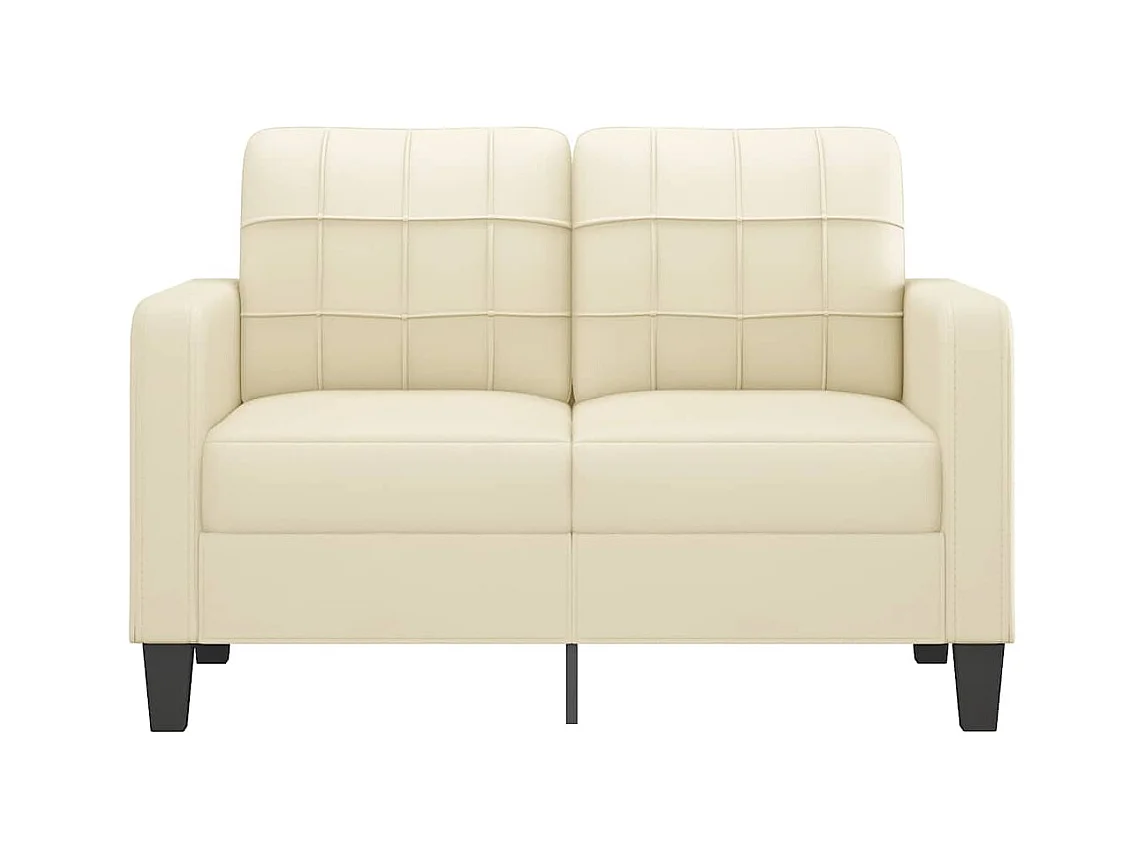 2-zitsbank Crème 120 cm Kunstleer