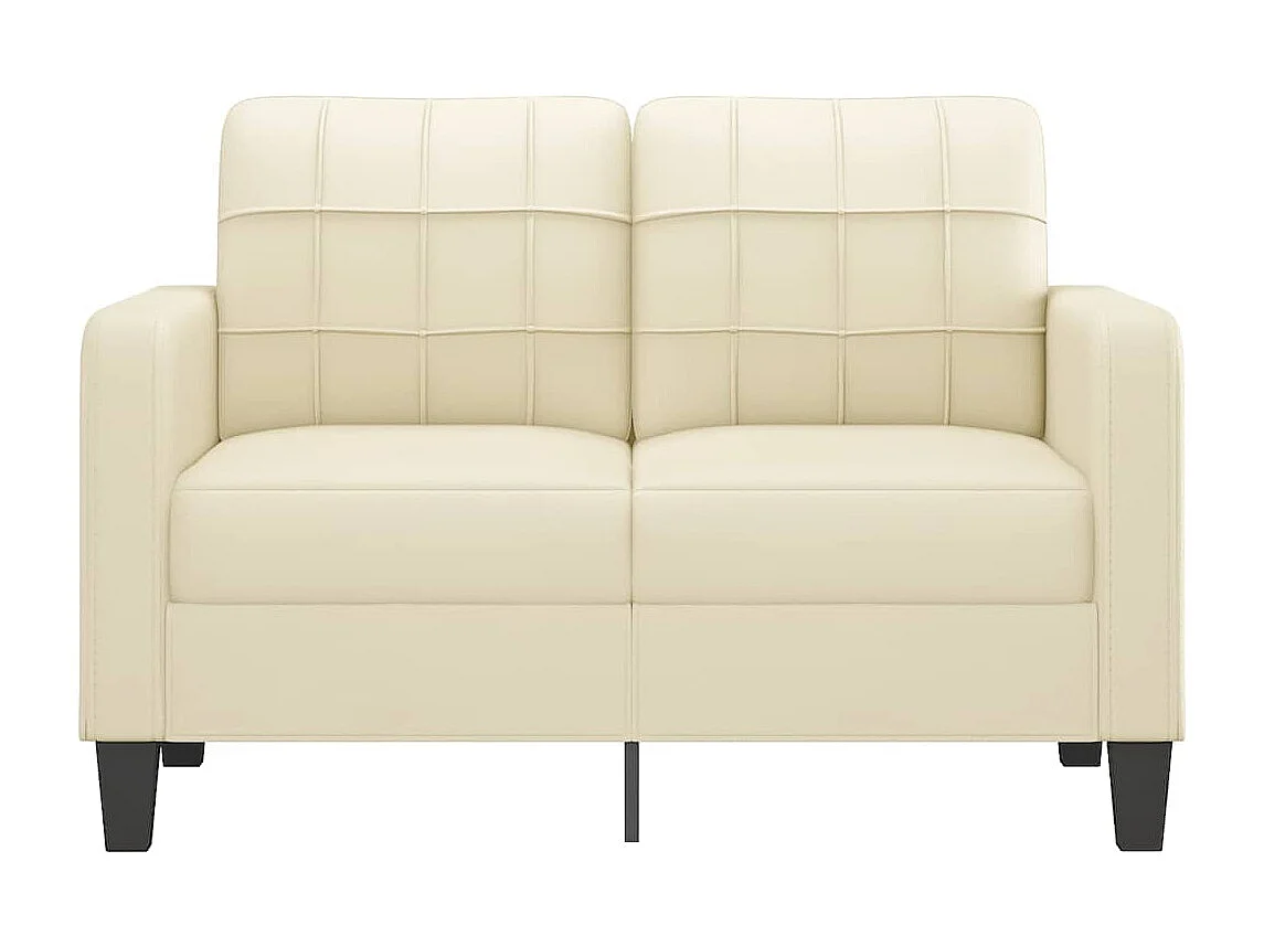 Divano 2 posti Crema 120 cm Similpelle