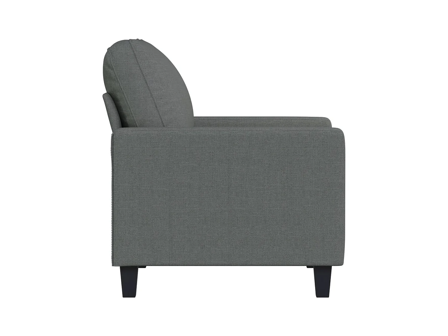 Fauteuil Gris foncé 60 cm Tissu
