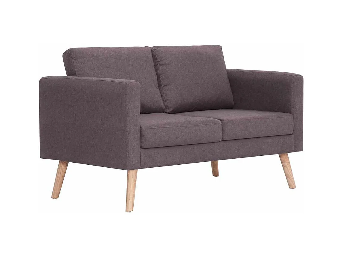 Sofá de 2 plazas de tela color topo