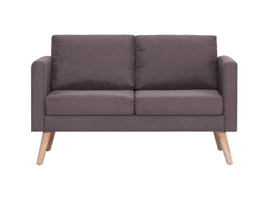 Sofá de 2 plazas de tela color topo