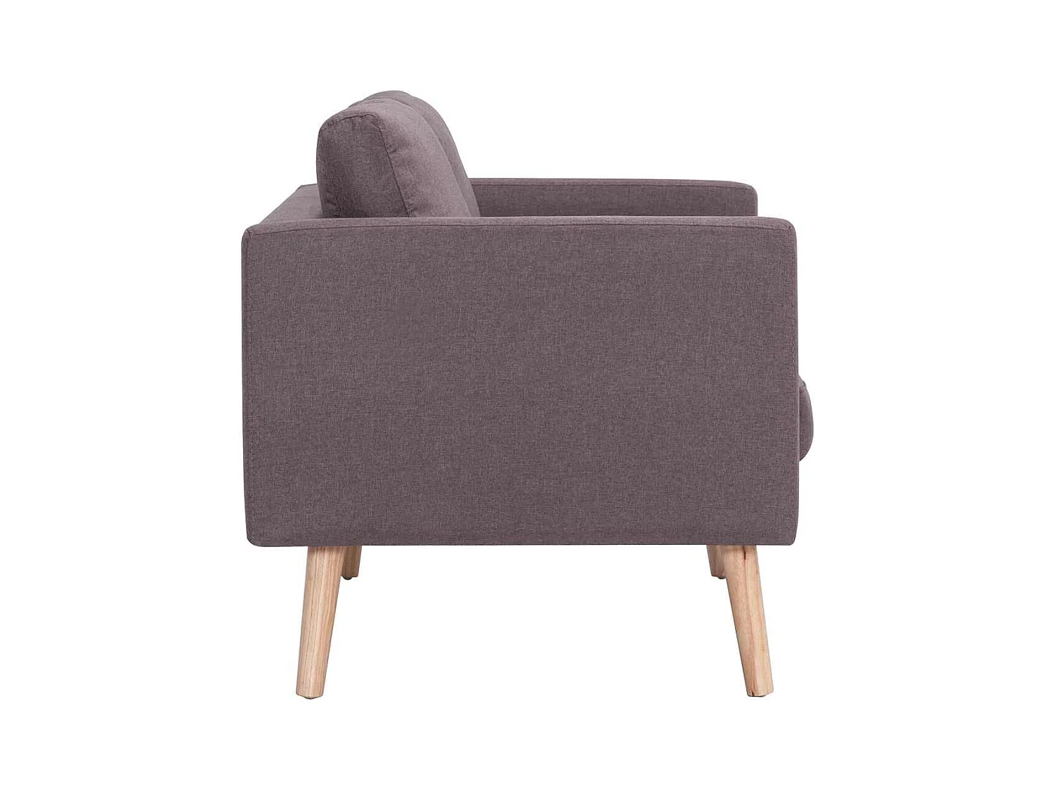 Sofá de 2 plazas de tela color topo