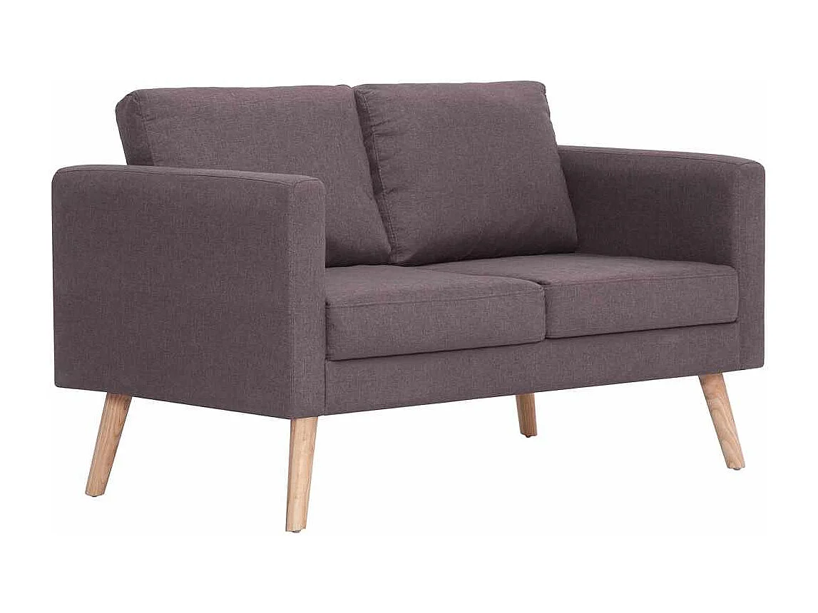 Sofá de 2 plazas de tela color topo