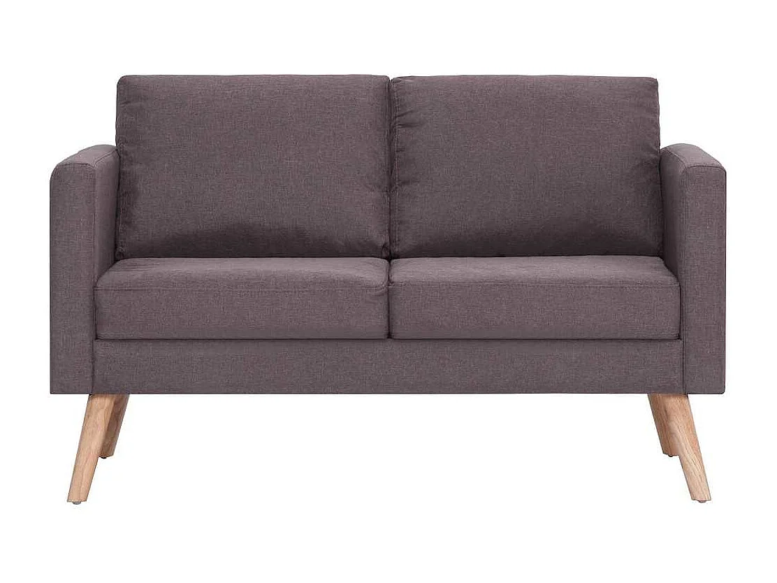 Sofá de 2 plazas de tela color topo