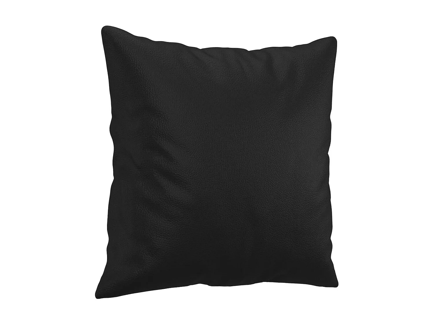 3-teiliges Sofaset mit schwarzen Kunstlederkissen