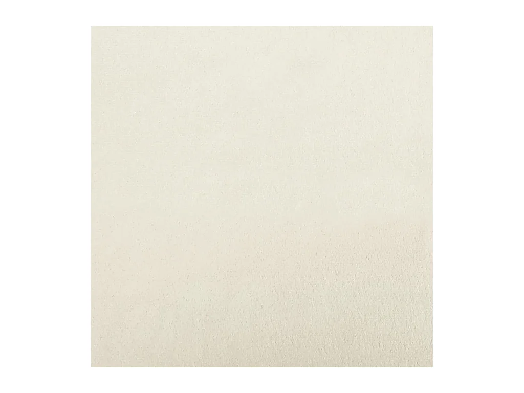 Canapé à 3 places avec repose-pieds Crème 180 cm Velours