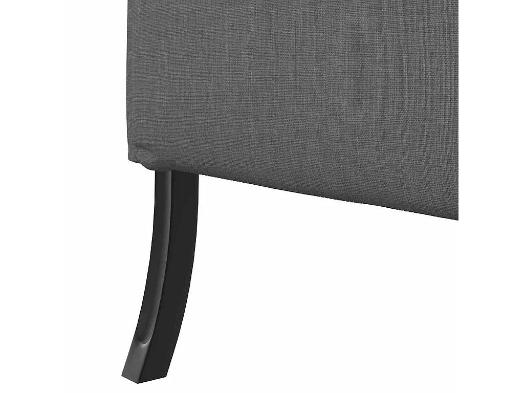 Divano con schienale alto grigio scuro 109 x 56 x 121 cm tessuto