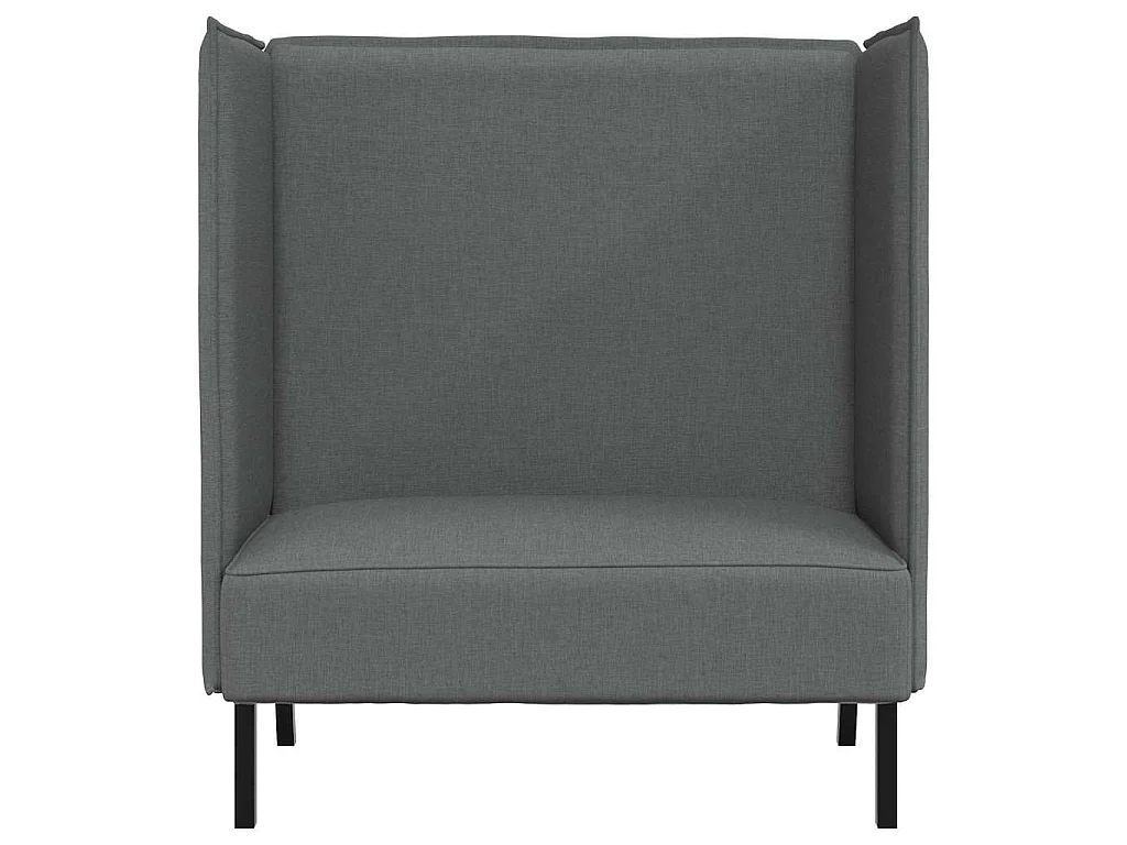 Sofa mit hoher Rückenlehne, dunkelgrau, 109 x 56 x 121 cm, Stoff