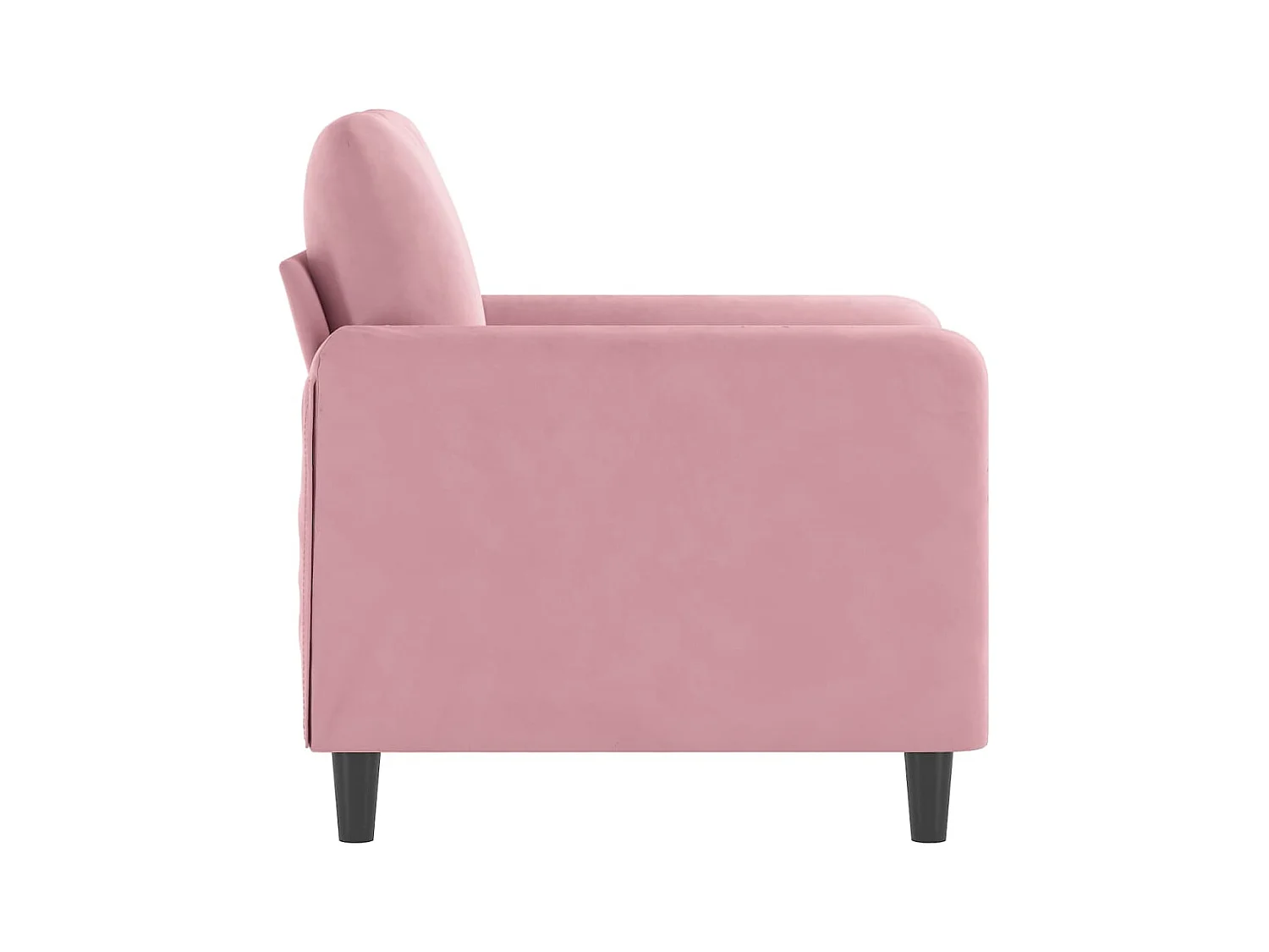 Poltrona Rosa 60 cm Velluto