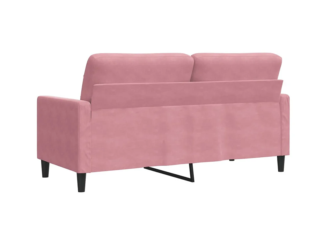 Divano 2 posti Rosa 140 cm Velluto