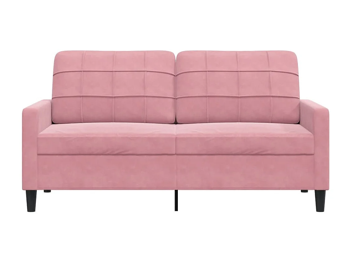 Canapé à 2 places Rose 140 cm Velours