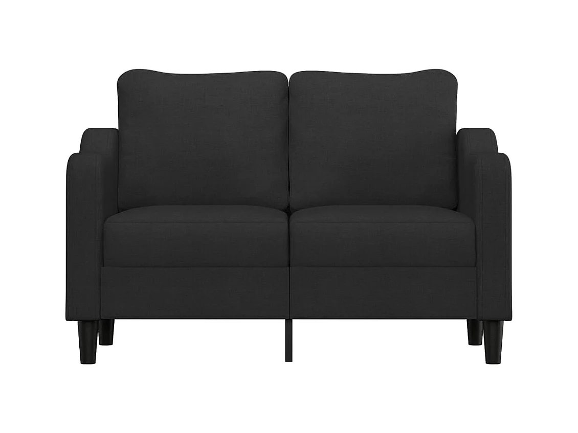 Sofá 2 plazas Tela Negro 120 cm