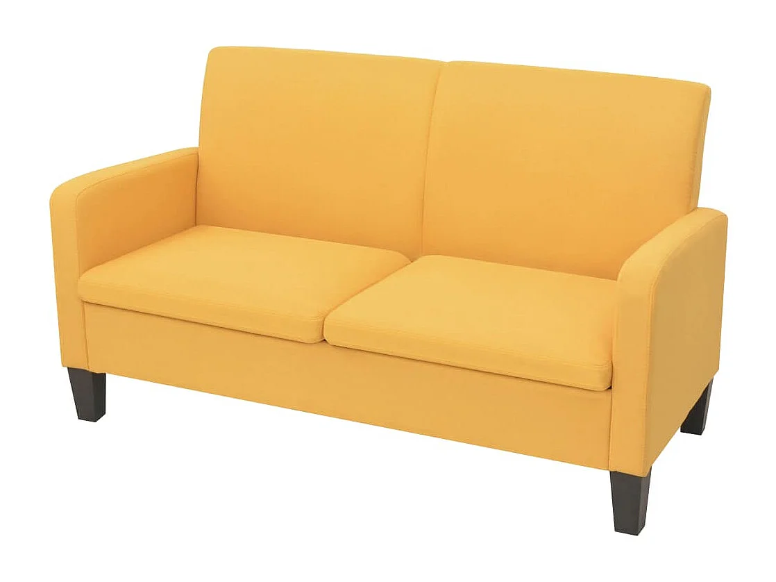 Sofá 2 plazas 244721 cm amarillo
