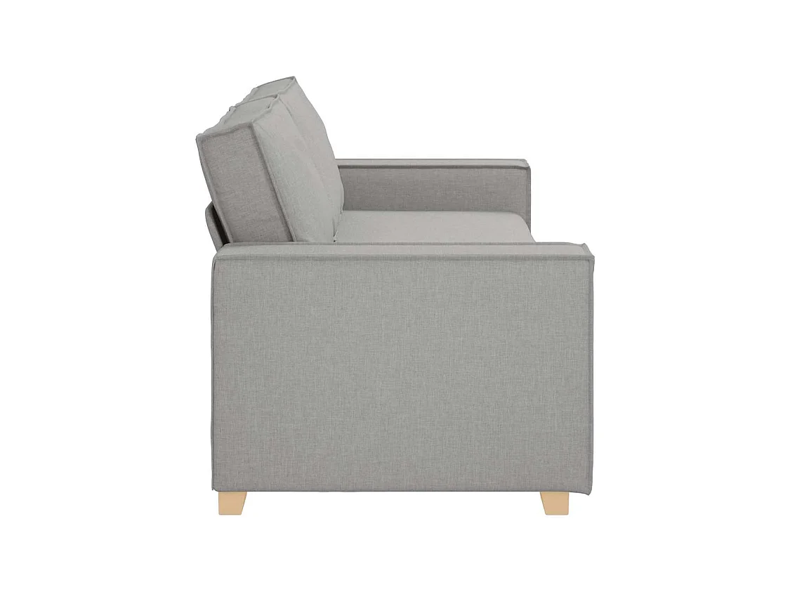 Divano 3 posti Grigio nuvola 180 cm Tessuto