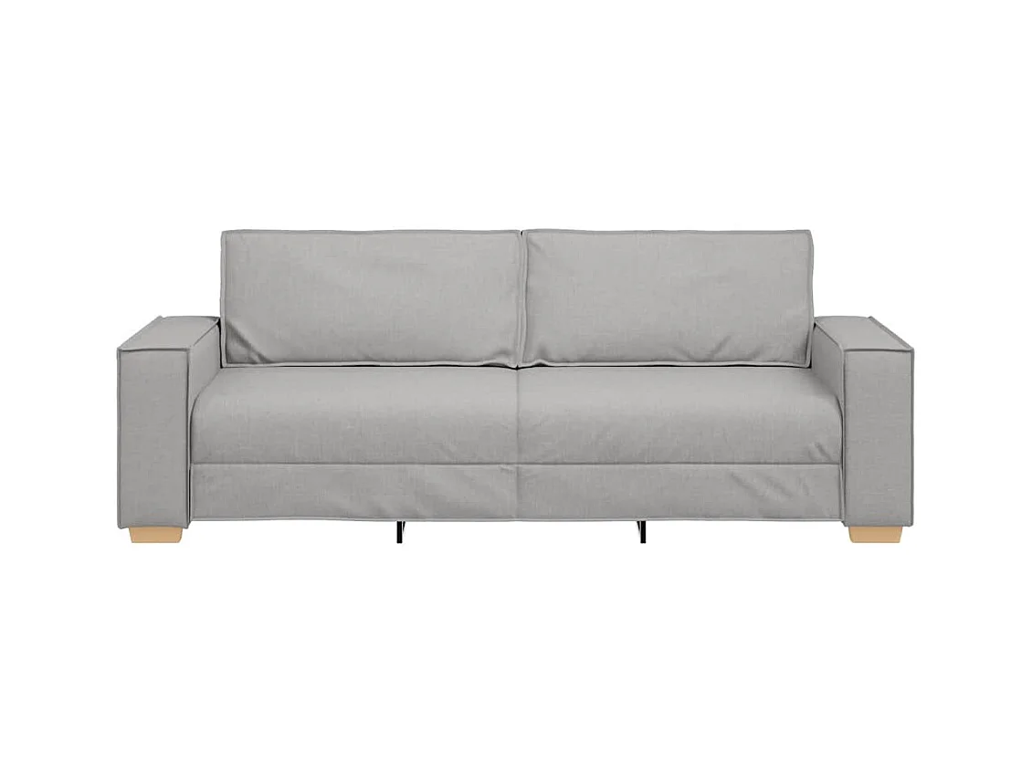 Divano 3 posti Grigio nuvola 180 cm Tessuto