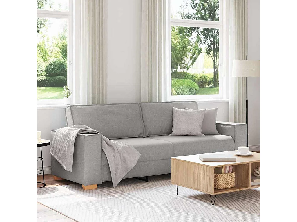 3-zitsbank Wolkengrijs 180 cm Stof