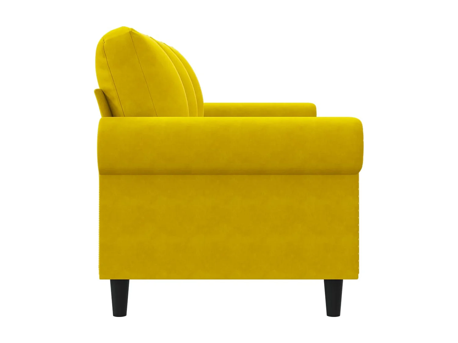 3-zitsbank Geel 180 cm Fluweel