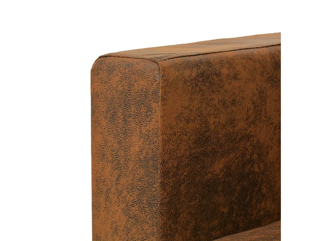 Divano 3 posti 191 x 73 x 82 cm Pelle scamosciata artificiale