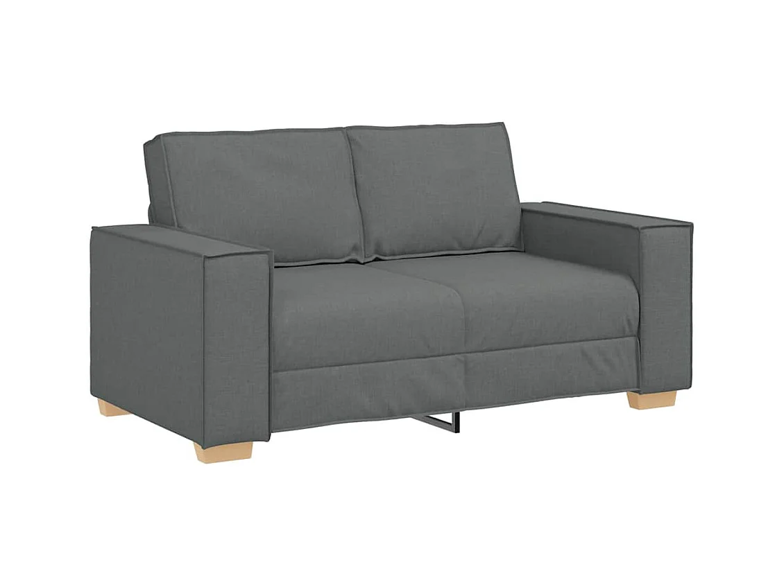 Canapé 2 places Gris foncé 120 cm Tissu