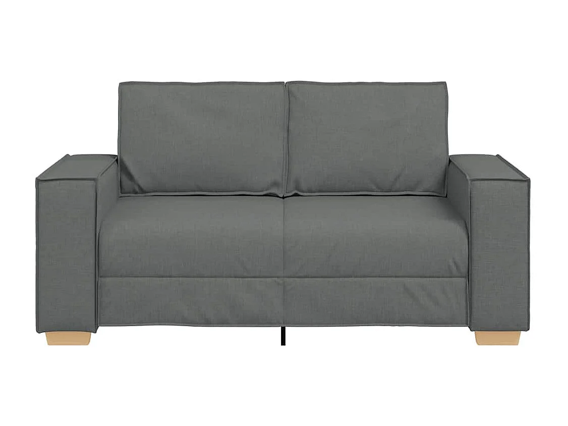 Canapé 2 places Gris foncé 120 cm Tissu