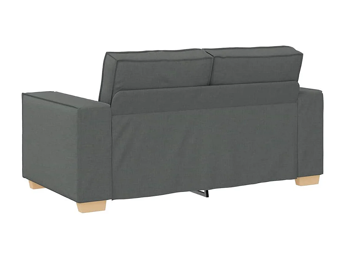 Canapé 2 places Gris foncé 120 cm Tissu